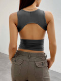 Solid Color Tight Sleeveless Tank Tops GYSQ-CDEA2460