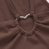 Solid Color Sling Short Vest Tops  GYSQ-CVDH0320