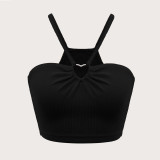 Solid Color Sling Short Vest Tops  GYSQ-CVDH0320