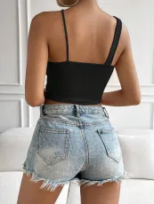 Sexy Solid Color Hollow Out Vest GYSQ-CVDG0620