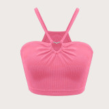 Solid Color Sling Short Vest Tops  GYSQ-CVDH0320