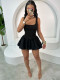 Pre Order: About 7 work days shipping Solid Color Square Neck Mini Dress YUEM-11987