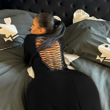 Sexy Long Sleeve Bandage Dress Two Ways To Wear FL-JY24481DGO