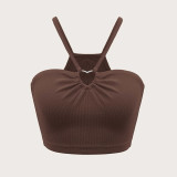Solid Color Sling Short Vest Tops  GYSQ-CVDH0320