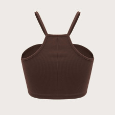 Solid Color Sling Short Vest Tops  GYSQ-CVDH0320