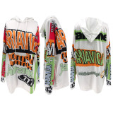 Loose Letter Print Contrast Color Casual Dress SFY-2792