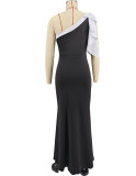 Sexy Slash Shoulder Slim Maxi Dress XHXF-437