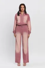 Long Sleeve Hooded Slim Two Piece Pants Set GBGF-5036-1