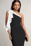 Sexy Slash Shoulder Slim Maxi Dress XHXF-437