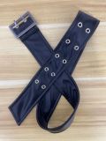 Sexy PU Leather Split Mini Skirt(With Belt) QODY-6053