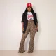 Leopard Print Slim Flare Pants YUEM-500603