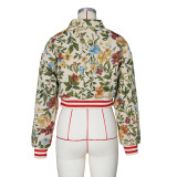 Fashion Print Long Sleeve Short Jackets ZSD-0722