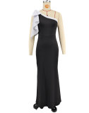 Sexy Slash Shoulder Slim Maxi Dress XHXF-437