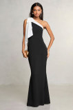 Sexy Slash Shoulder Slim Maxi Dress XHXF-437