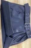 Sexy PU Leather Split Mini Skirt(With Belt) QODY-6053