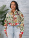 Fashion Print Long Sleeve Short Jackets ZSD-0722
