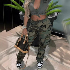 Straight-leg Camouflage Casual Pants GSMJ-1095