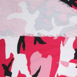 Casual Camouflage Printed Split Skirt SH-390451
