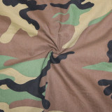 Casual Camouflage Printed Split Skirt SH-390451
