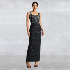 Hot Diamond U Neck Sleeveless Bodycon Dress BY-7117