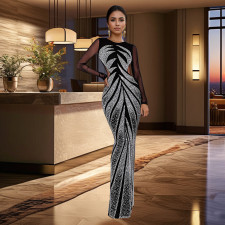 Sleeveless Hot Drill Sexy Bodycon Dress BY-7150