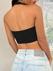 Sexy Halterneck Irregular Tank Tops GYSQ-CVEB2080