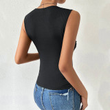 Sleeveless Knits Sexy Solid Tank Tops GYSQ-CVDE3020