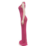 Hot Drill Sleeveless Slim Maxi Dress GFYX-7113