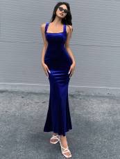 Sexy Backless Sleeveless Fishtail Dress GYSQ-CDDG1420