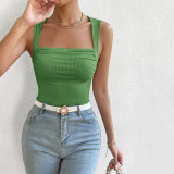 Sleeveless Knits Sexy Solid Tank Tops GYSQ-CVDE3020