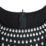 Hot Diamond U Neck Sleeveless Bodycon Dress BY-7117