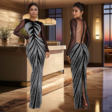 Sleeveless Hot Drill Sexy Bodycon Dress BY-7150