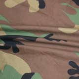 Casual Camouflage Printed Split Skirt SH-390451