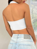 Sexy Halterneck Irregular Tank Tops GYSQ-CVEB2080