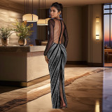 Sleeveless Hot Drill Sexy Bodycon Dress BY-7150