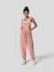 Solid Color Loose Back Pants Jumpsuit GYSQ-KJEC1430