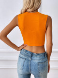 Sleeveless Solid Color Tank Tops GYSQ-CVDE1830