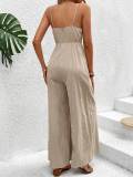 Backless Sexy Lace-up Loose Jumpsuit GYSQ-XJEC2820