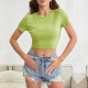 Knits Backless Short T Shirt GYSQ-CTDB2410