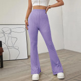 Solid Color Knits Micro Flare Pants GYSQ-CPBI3030