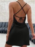 Sexy Tie Up Backless Mini Dress GYSQ-CDEA0910