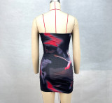 Tube Tops Print Slim Mini Dress GPBY-15311