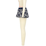 Plaid Print Bottomed Pod Culottes ASL-6769