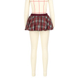 Plaid Print Bottomed Pod Culottes ASL-6769