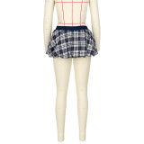 Plaid Print Bottomed Pod Culottes ASL-6769