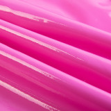PU Leather Glossy Sleeveless Mini Dress GPBY-13243