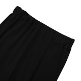 Long Sleeve Zipper Color Block Two Piece Pants Set AIL-301