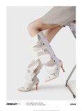 Fashion Stacked Heeled Long Boots GXSJ-128-1