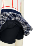 Plaid Print Bottomed Pod Culottes ASL-6769