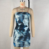 Tube Tops Print Slim Mini Dress GPBY-15311